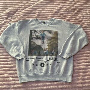 Medium Stranger Things Song Title Crewneck (Lightly Used)